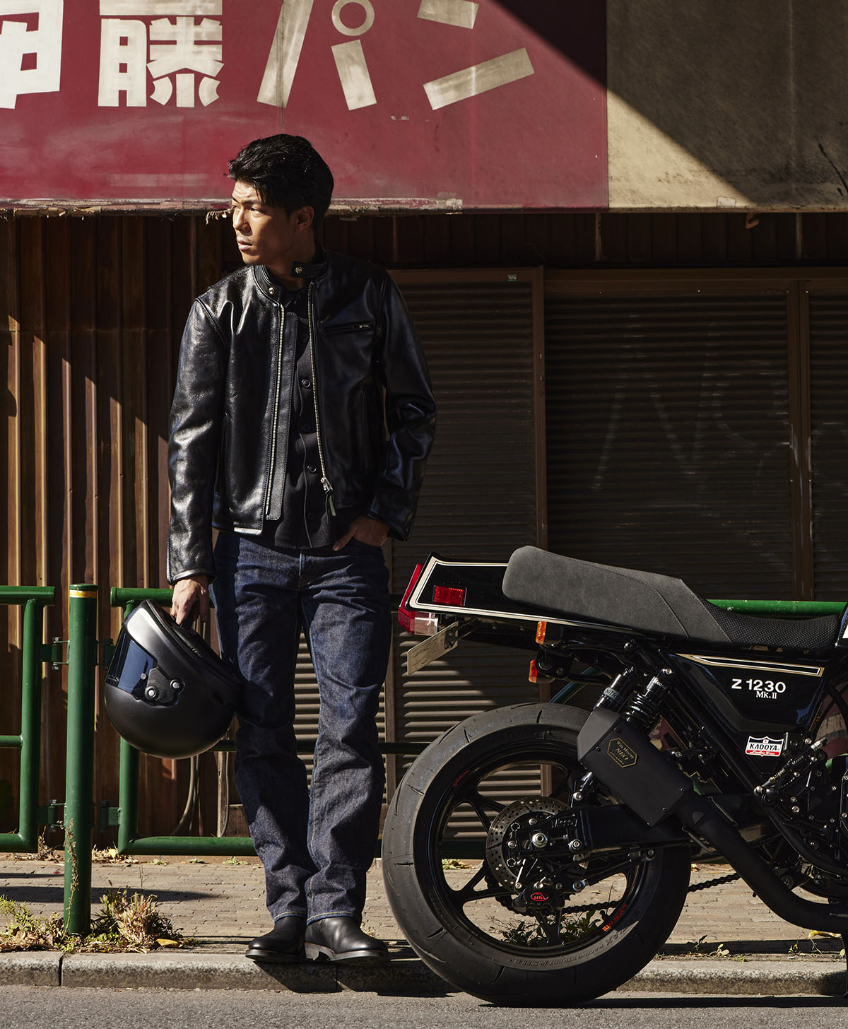 H185 B93 W72 サイズL 着用