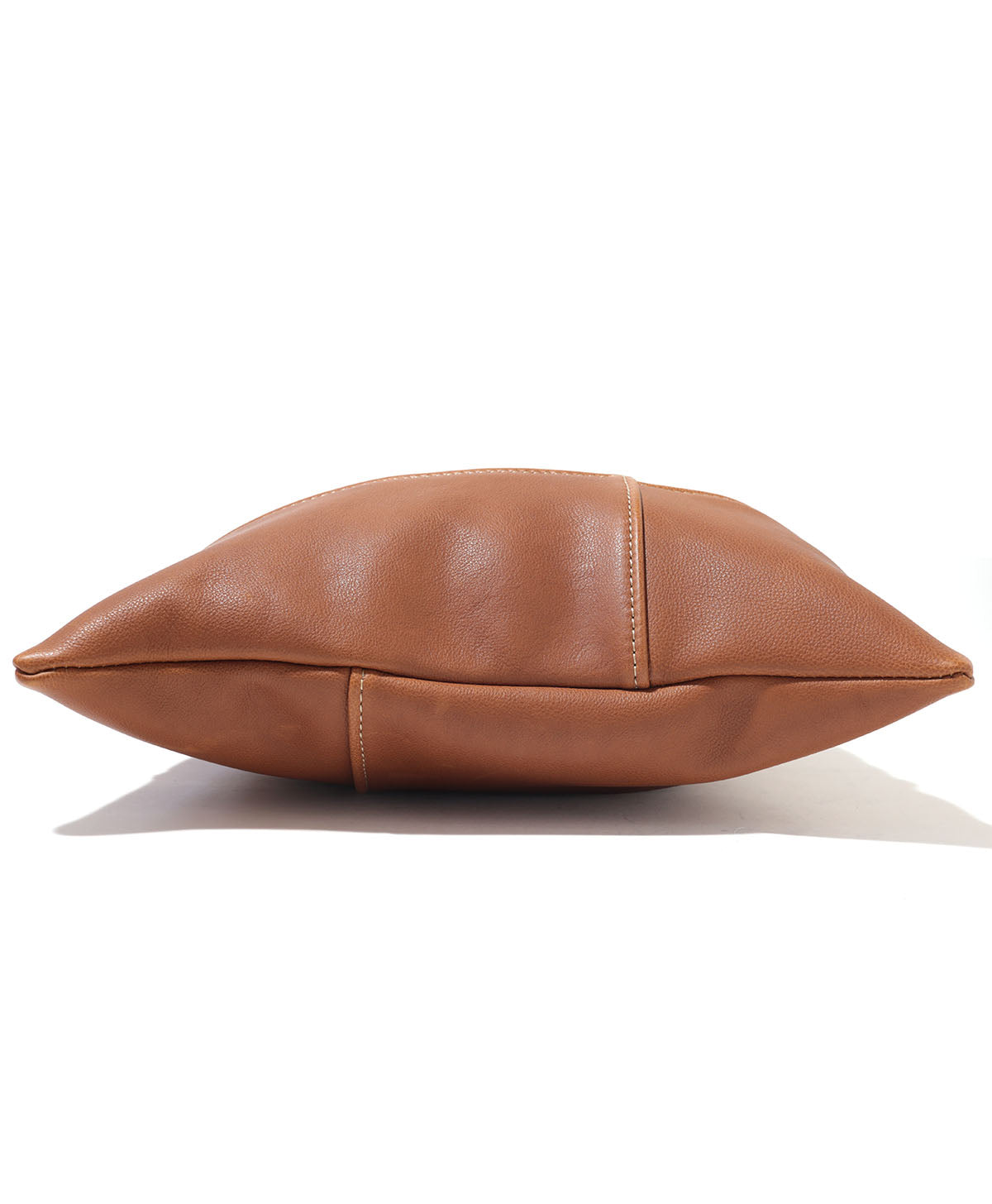 KM/LEATHER CUSHION / CAMEL