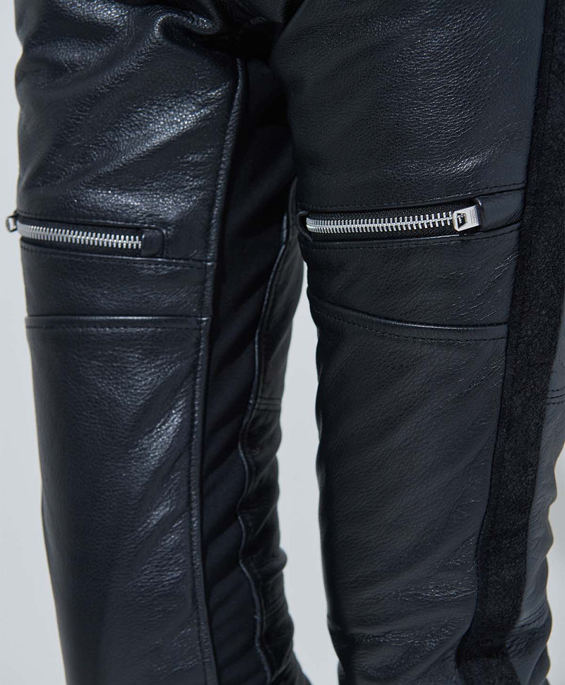 Brushed Back Eco Leather Pants エコレザーパンツ-