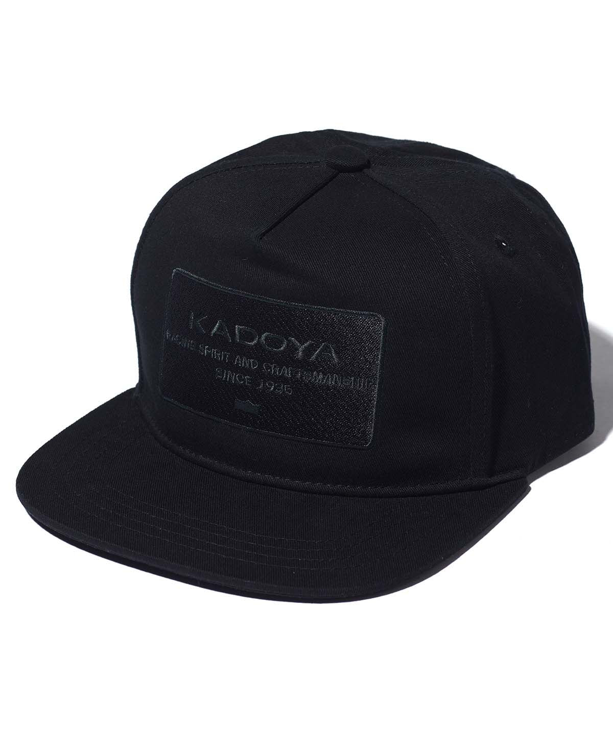 FABRIC LOGO CAP / BLACK