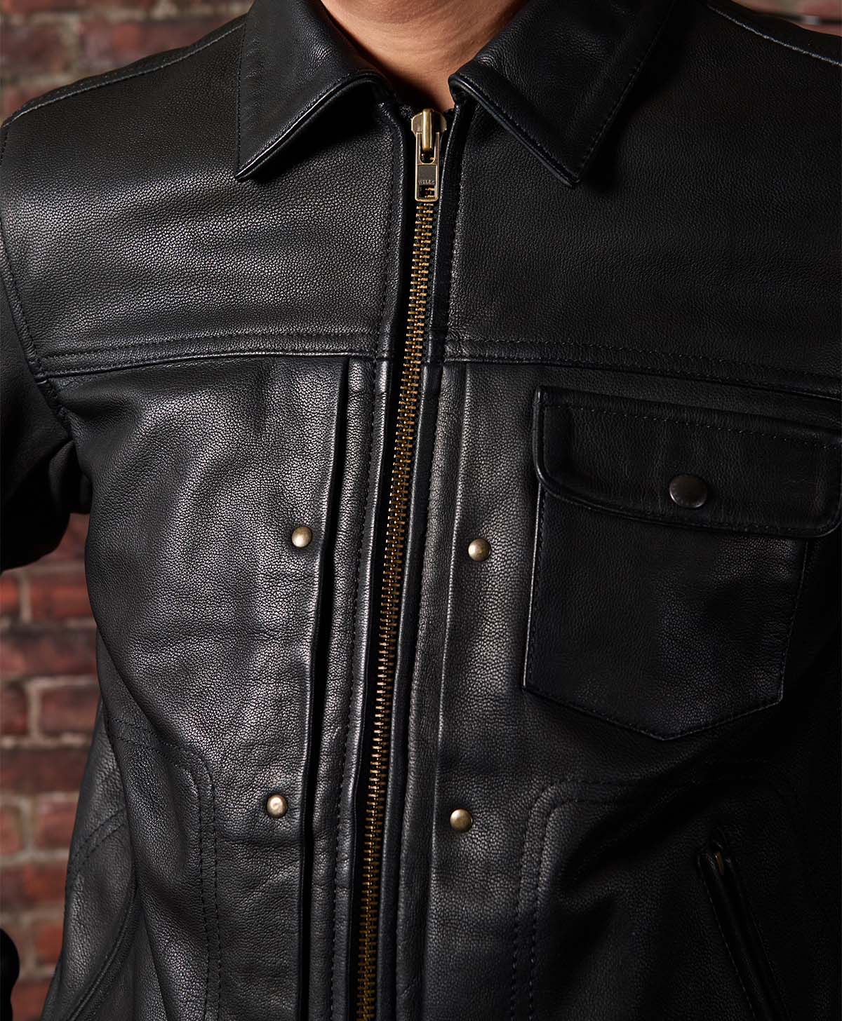 RODEO LEATHER JACKET / Black