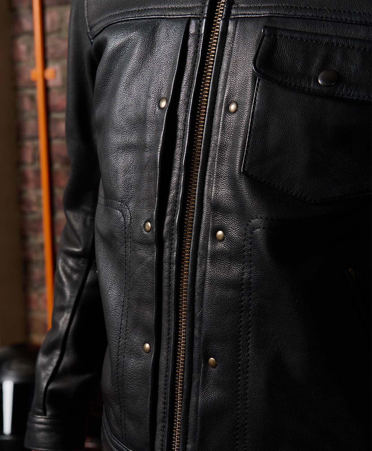 RODEO LEATHER JACKET / Black