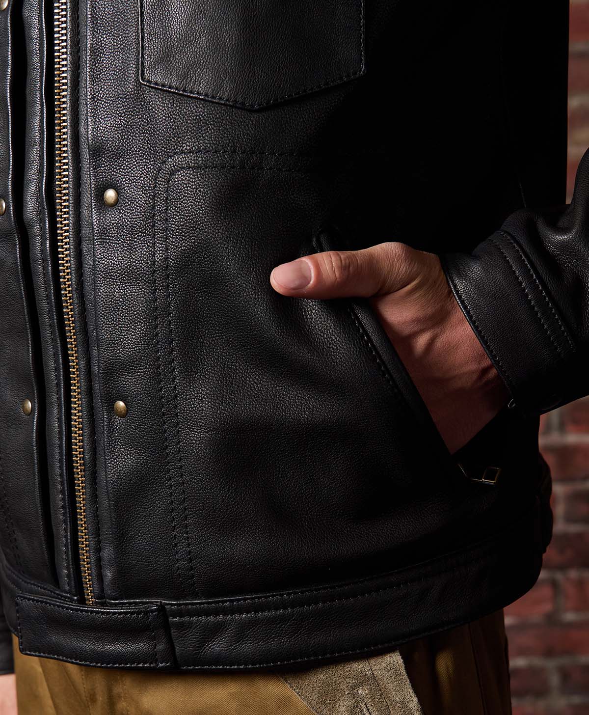 RODEO LEATHER JACKET / BLACK