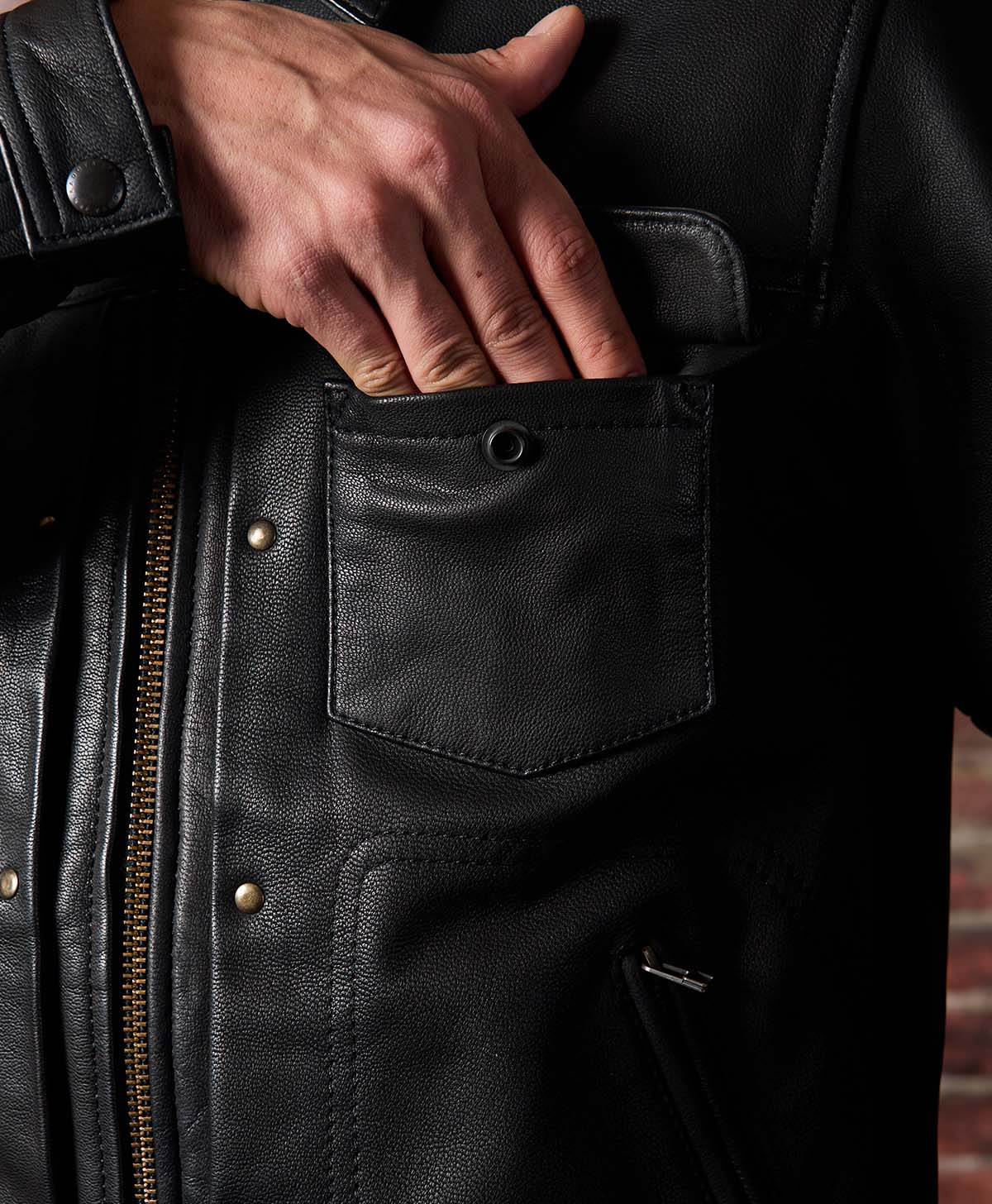 RODEO LEATHER JACKET / BLACK