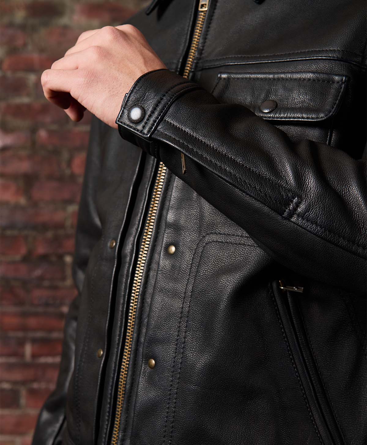 RODEO LEATHER JACKET / Black