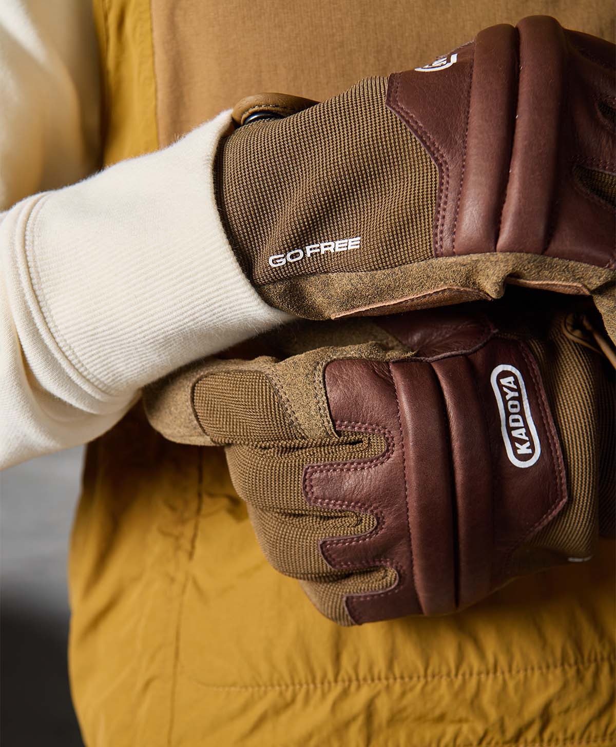 FREERIDE MESH GLOVE / khaki