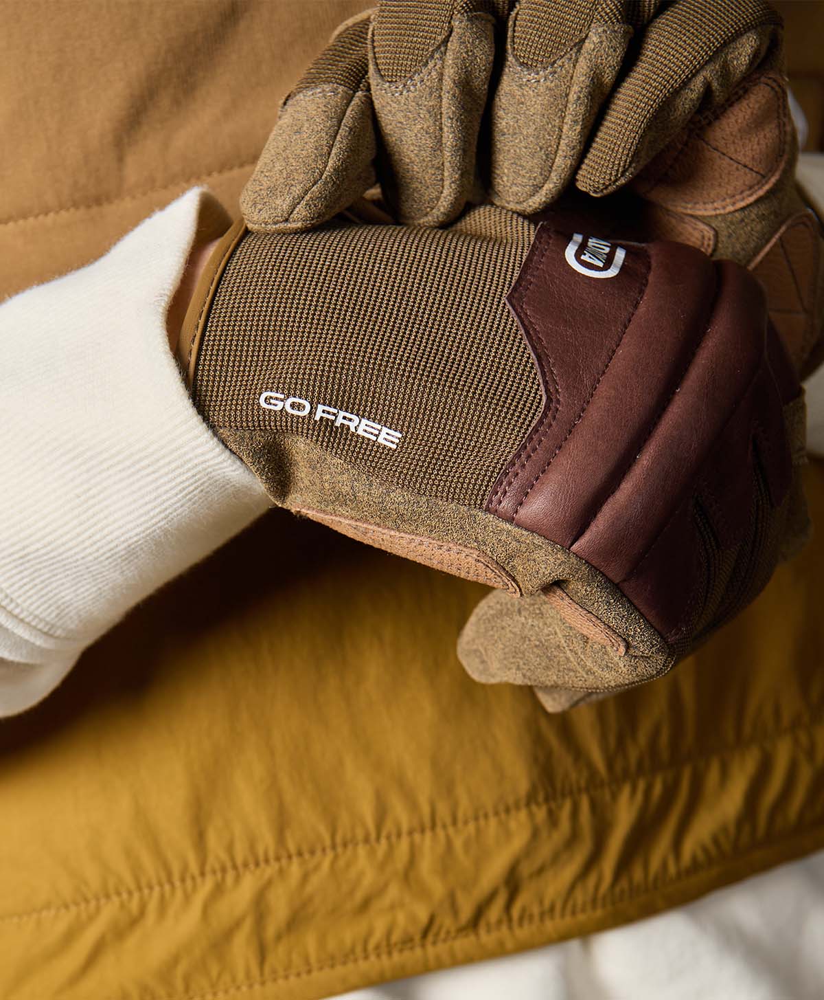 FREERIDE MESH GLOVE / khaki