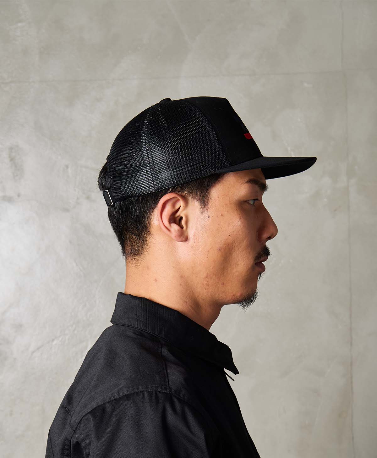 MESH LOGO CAP / BLACK