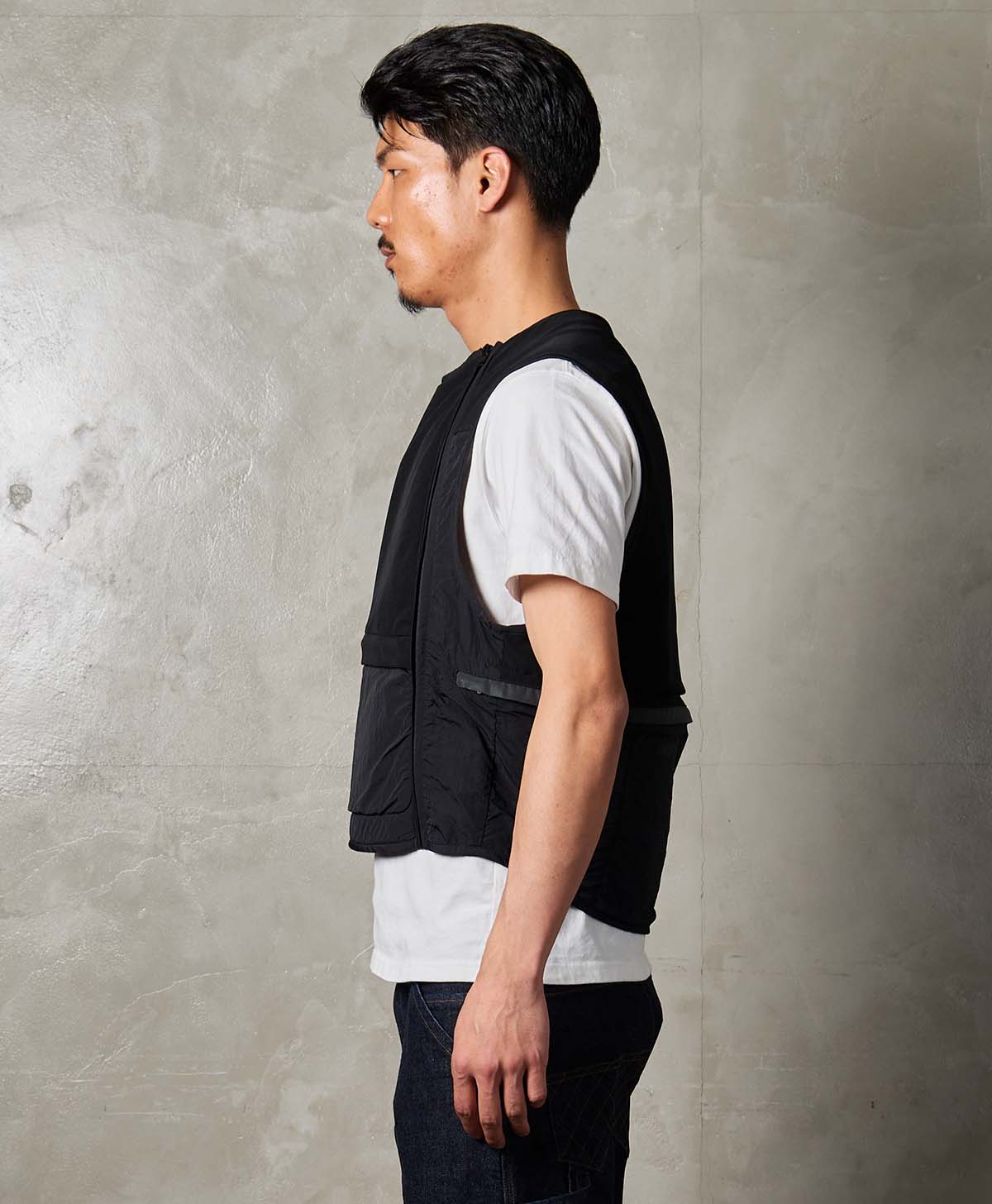 ANORAK VEST / ブラック