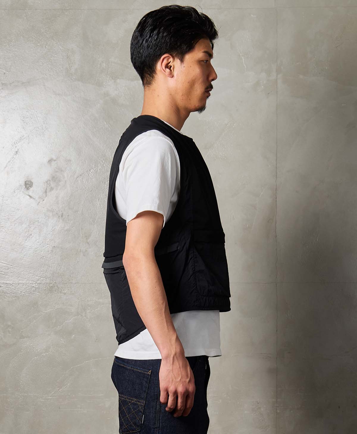 ANORAK VEST / ブラック