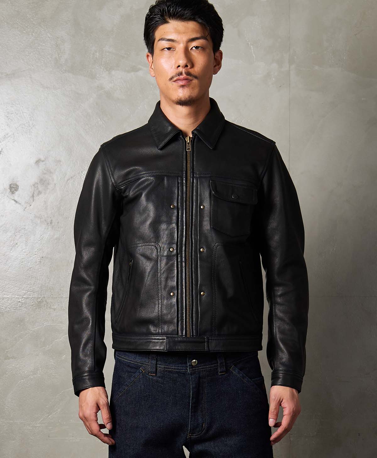 RODEO LEATHER JACKET / BLACK