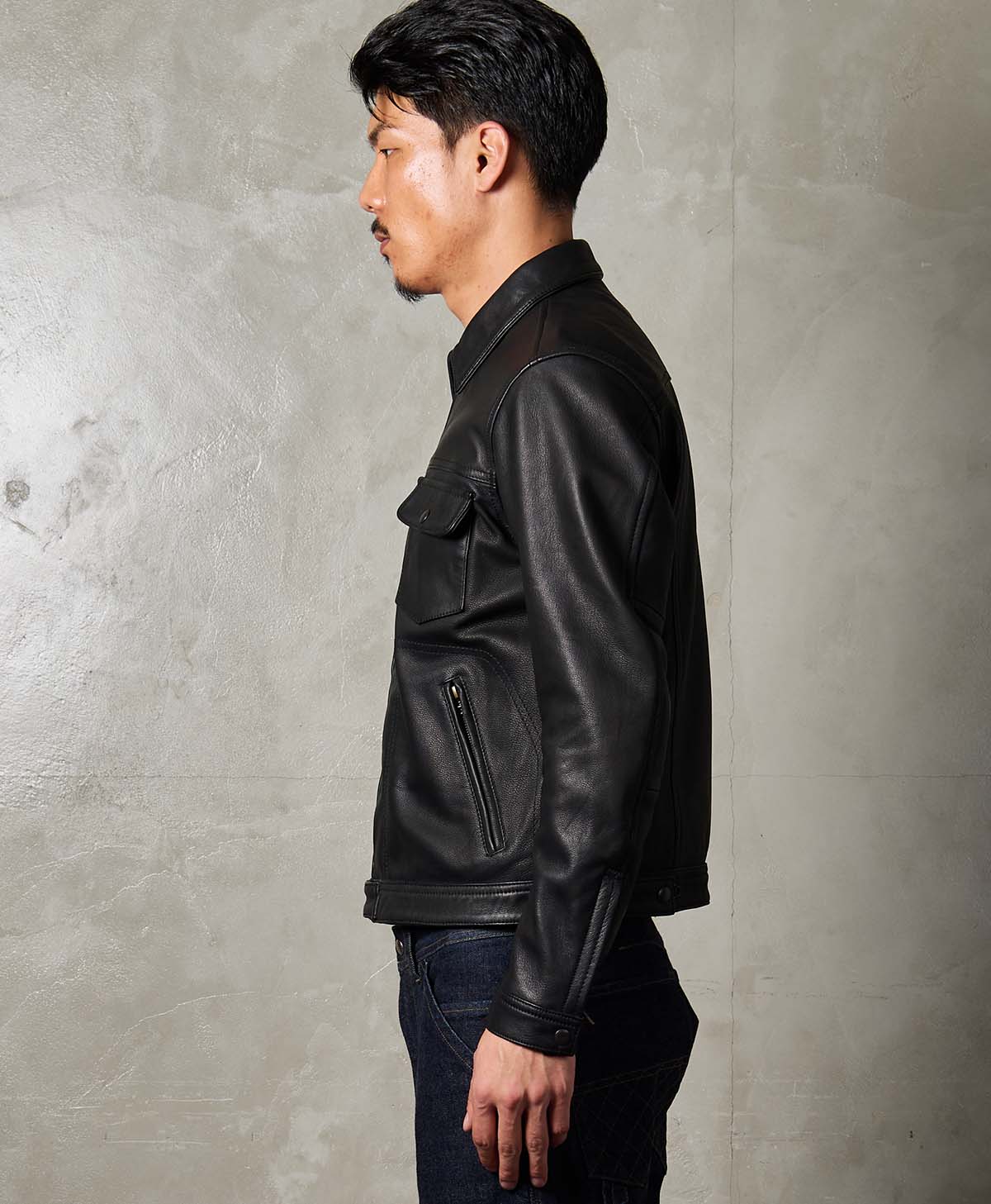 RODEO LEATHER JACKET / BLACK