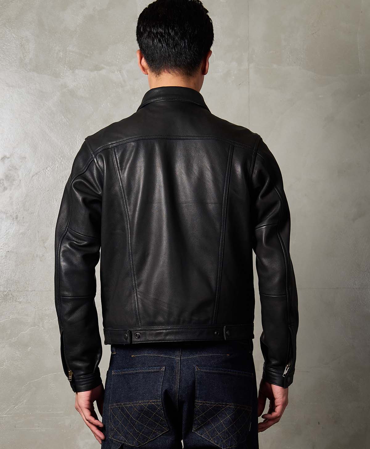 RODEO LEATHER JACKET / Black