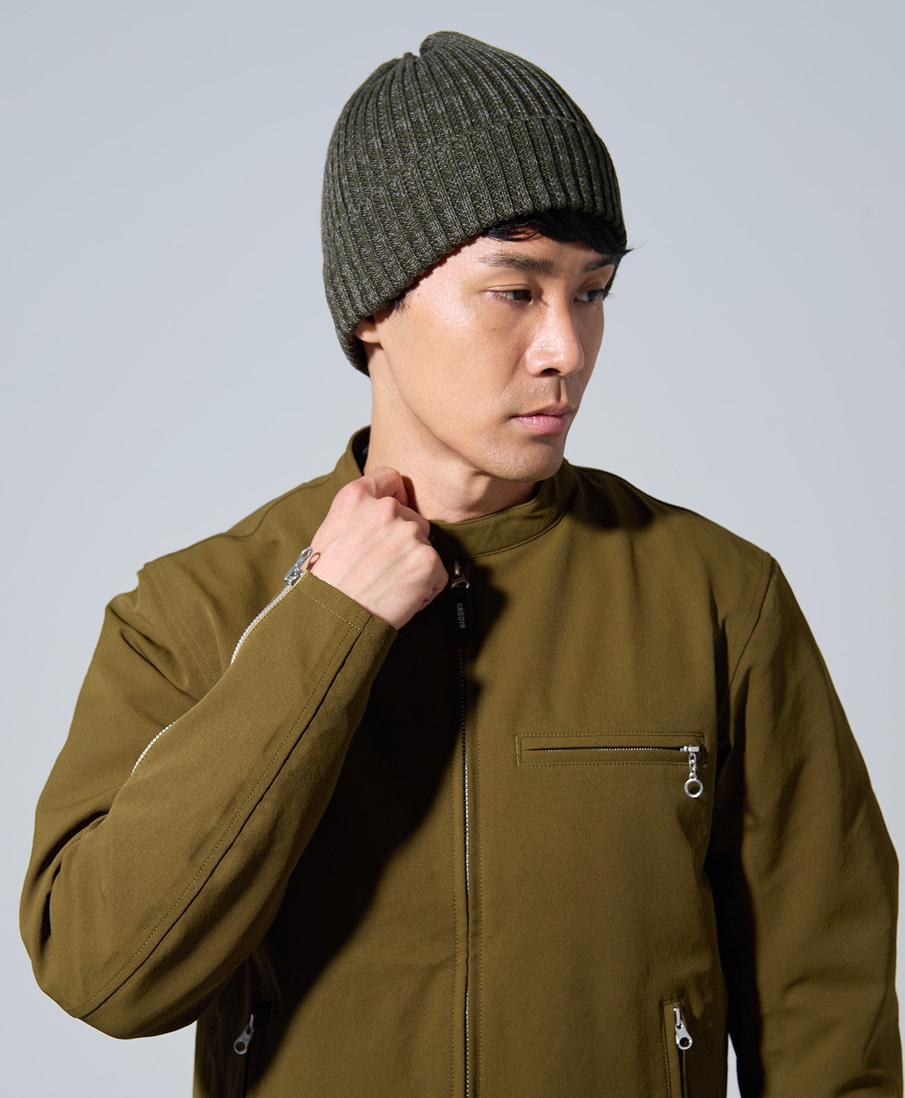 KADOYA KNIT CAP / カーキ