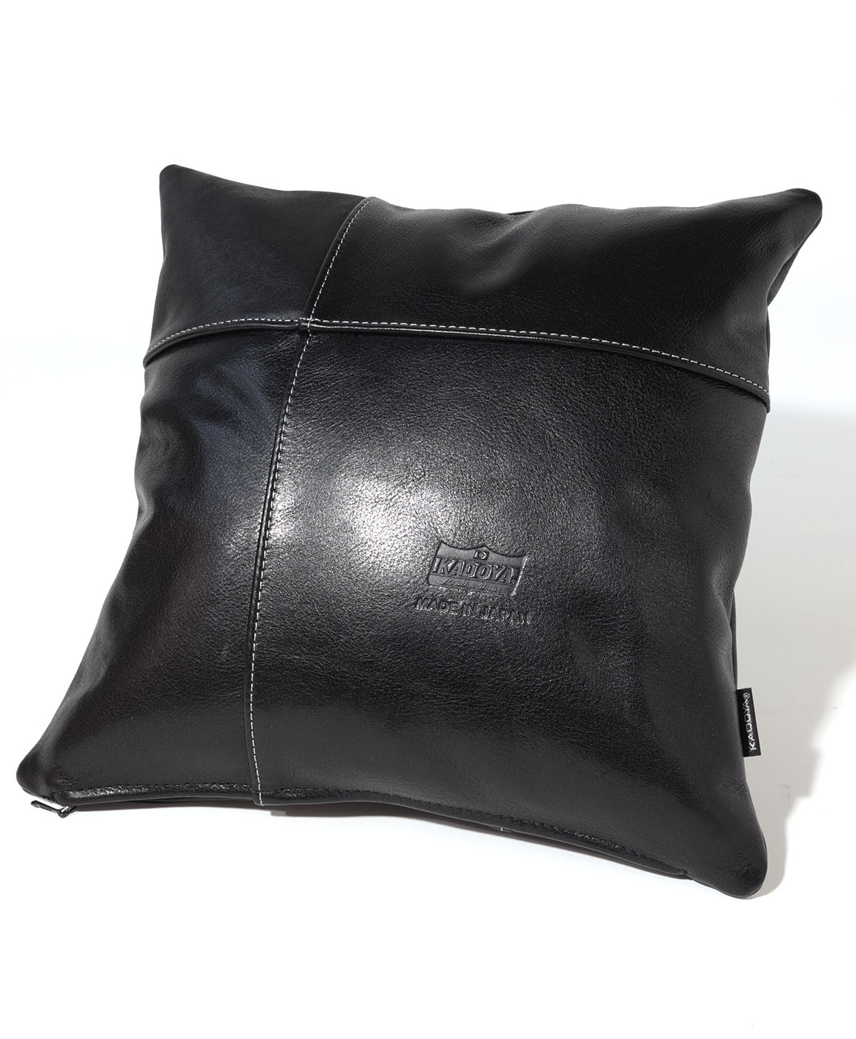 KM/LEATHER CUSHION / BLACK