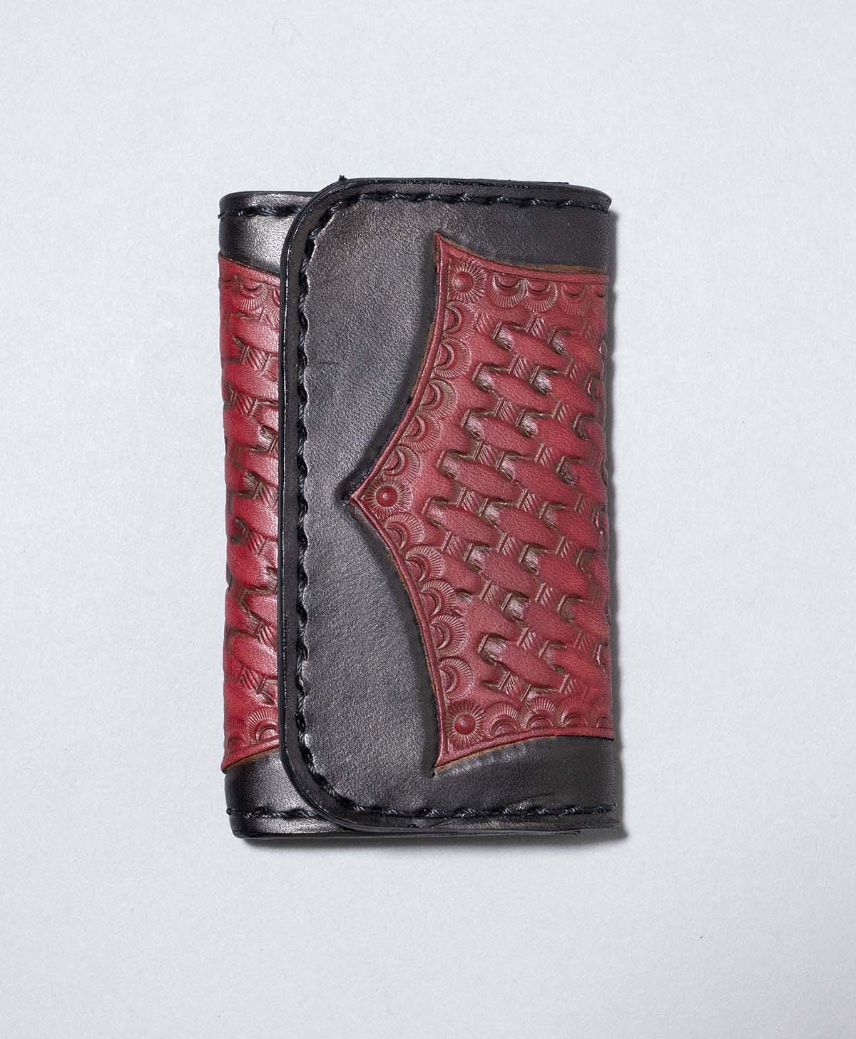 IRON HEART CARD CASE / BLACK/RED