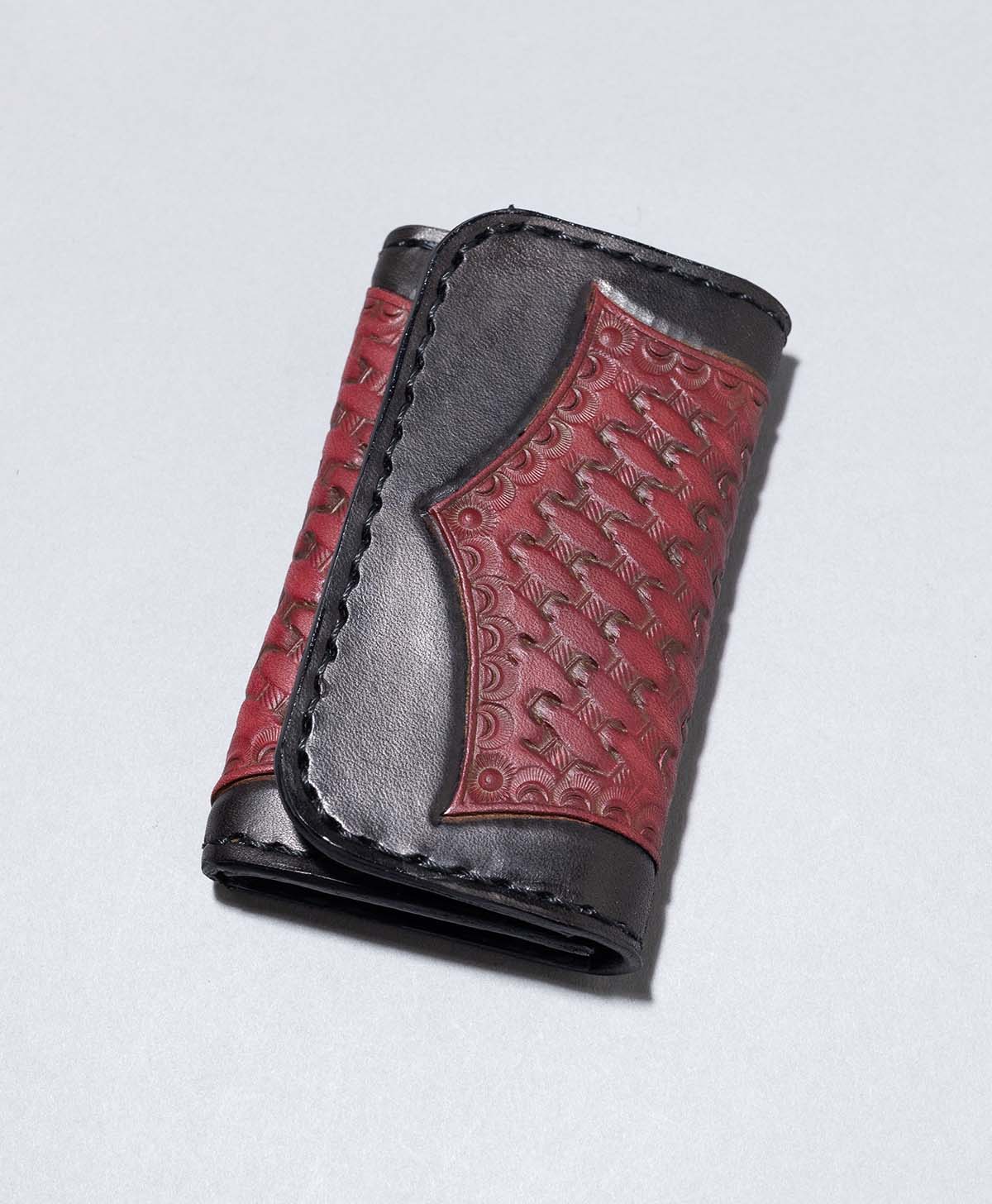 IRON HEART CARD CASE / Black/Red