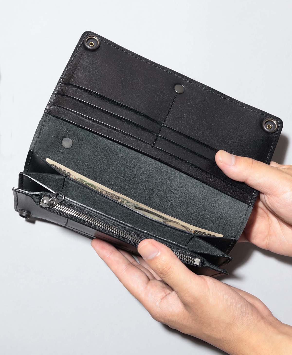 SADDLE LONG WALLET / BLACK