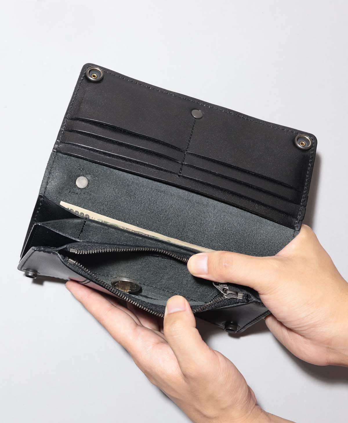 SADDLE LONG WALLET / Black