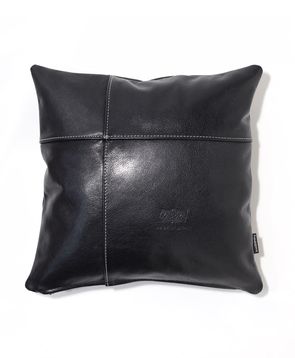 KM/LEATHER CUSHION / BLACK