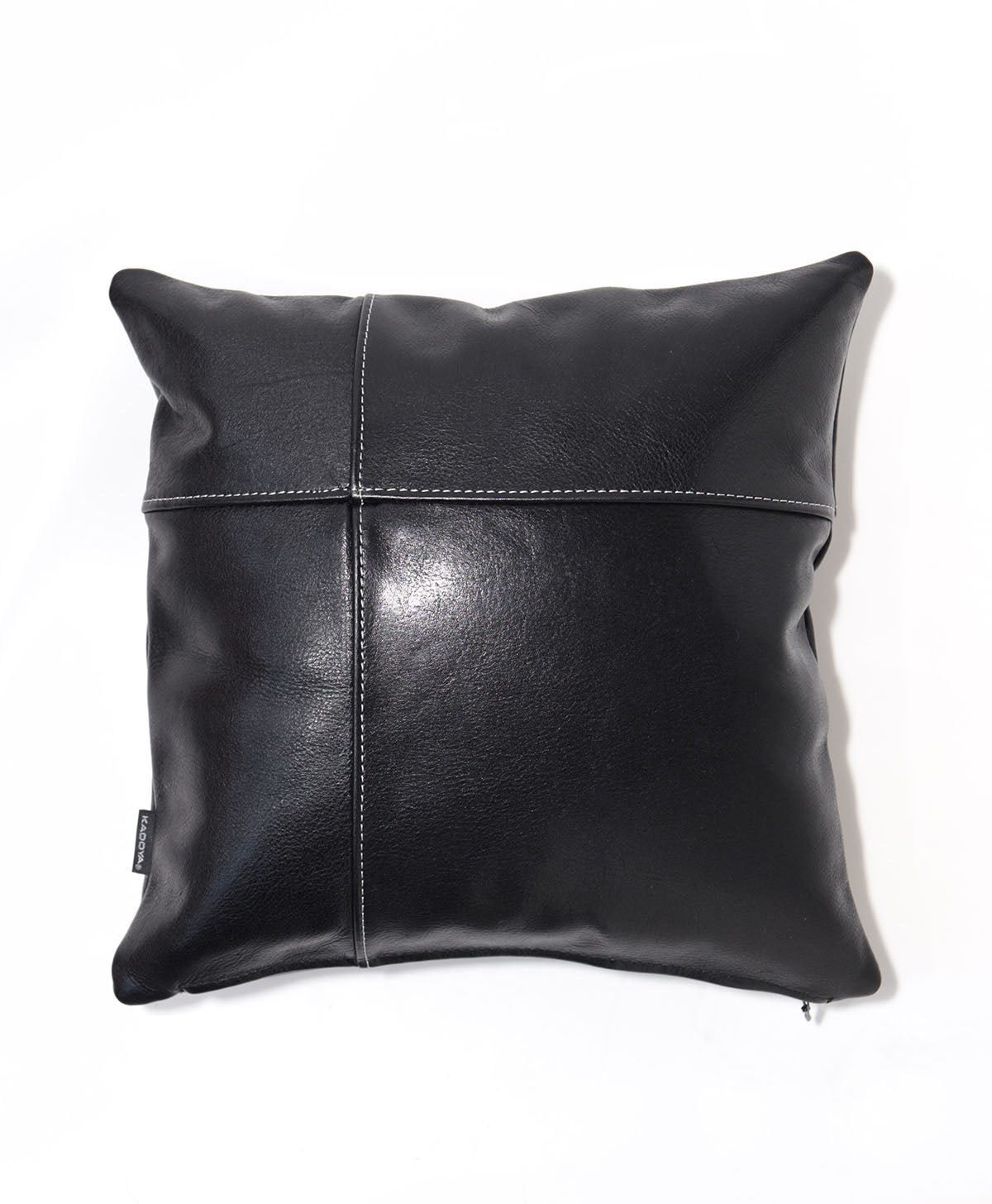 KM/LEATHER CUSHION / BLACK