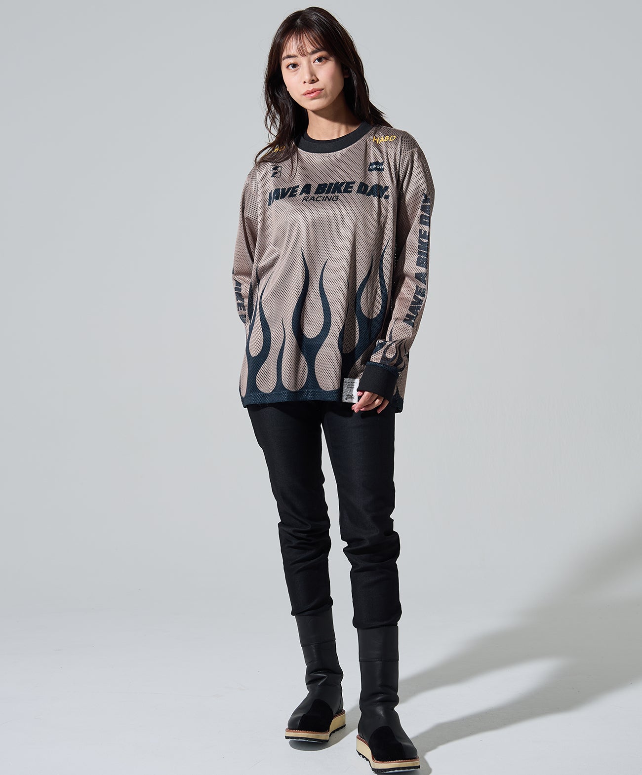 KADOYA JERSEY TOP-FLAME バイクウェア 加藤ノブキ M。 JERSEY TOP-FLAME