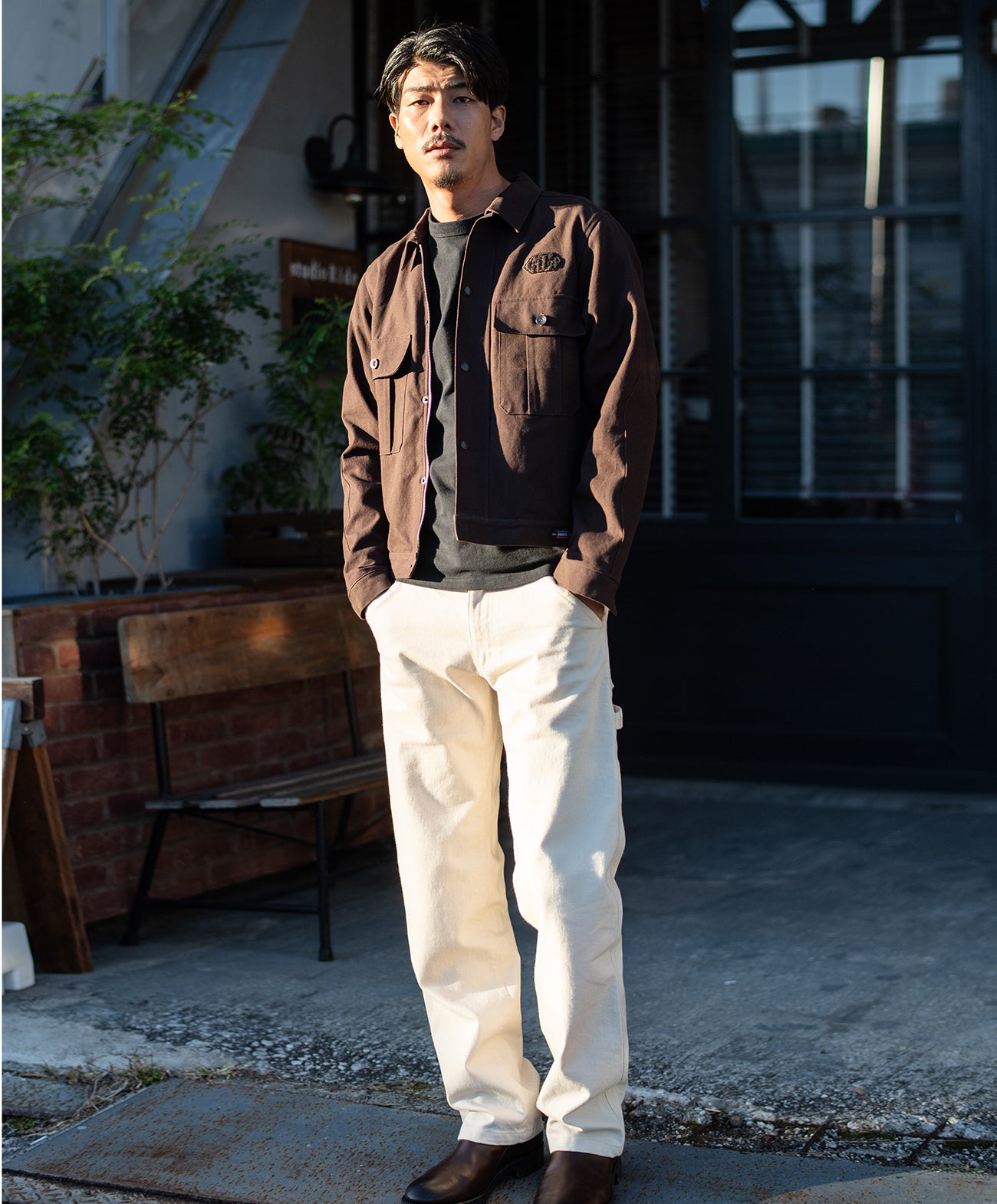 H185 B93 W72 サイズL 着用