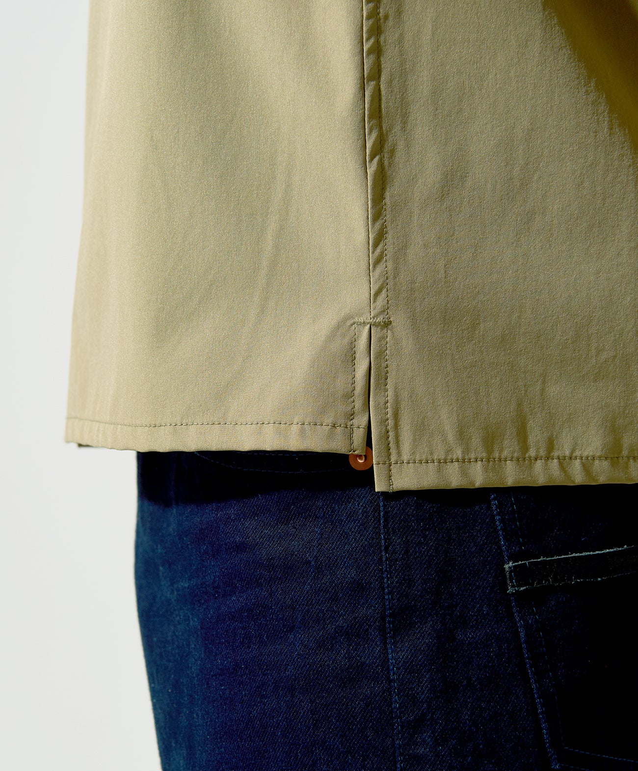 OPEN NECK SHIRT / ベージュ