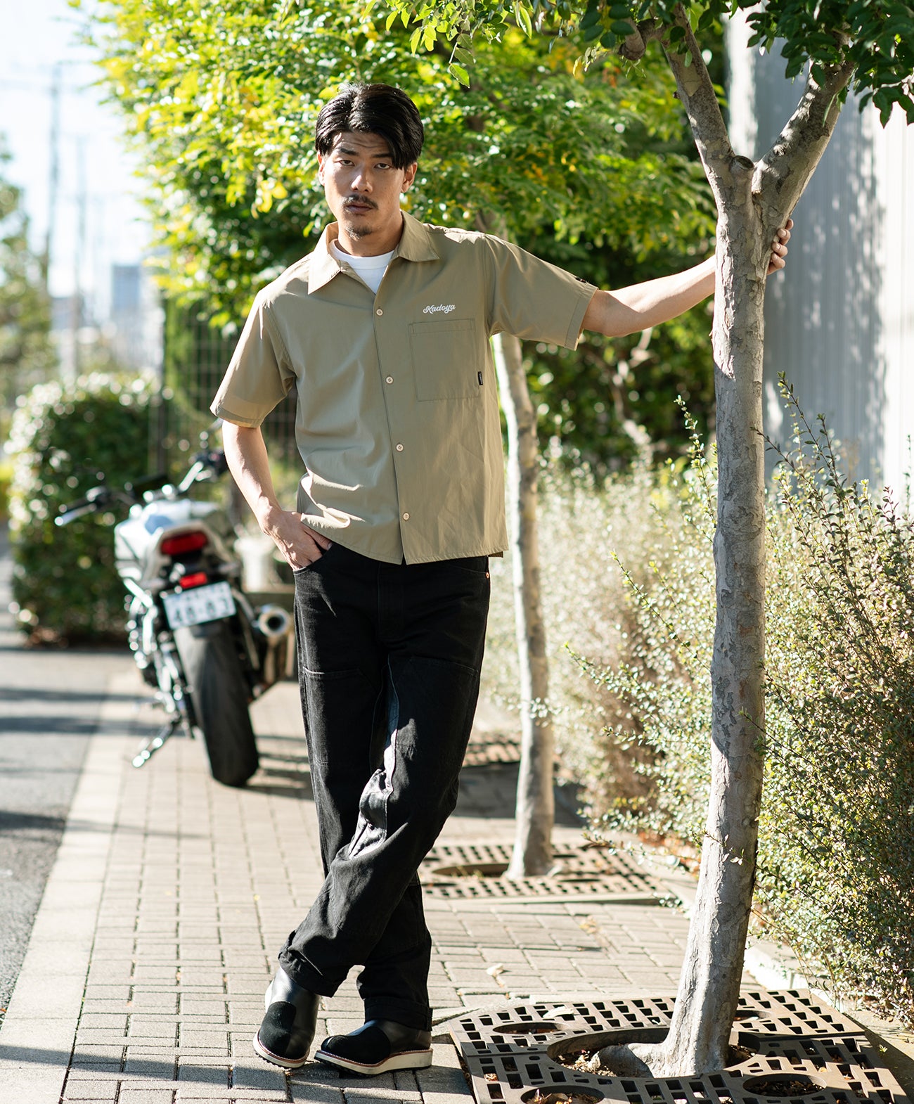 H185 B93 W72 サイズL 着用