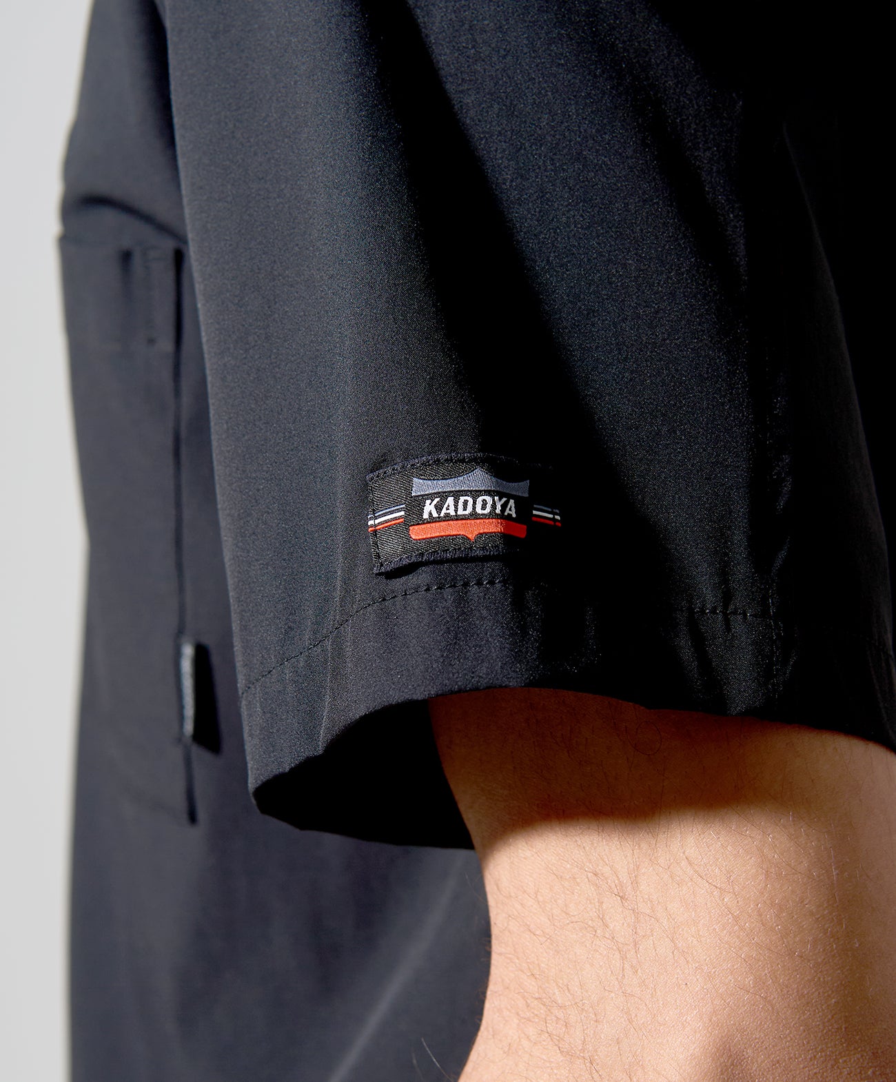 OPEN NECK SHIRT / ブラック