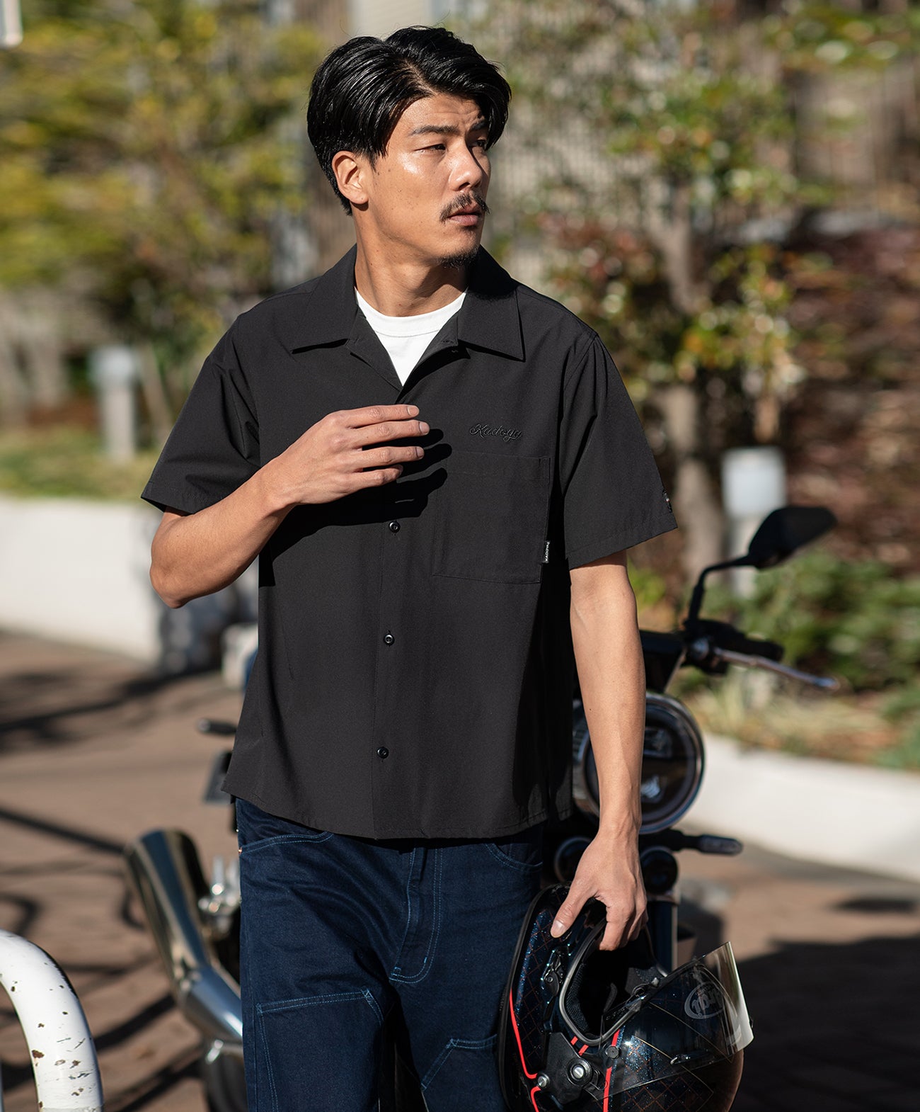 H185 B93 W72 サイズL 着用