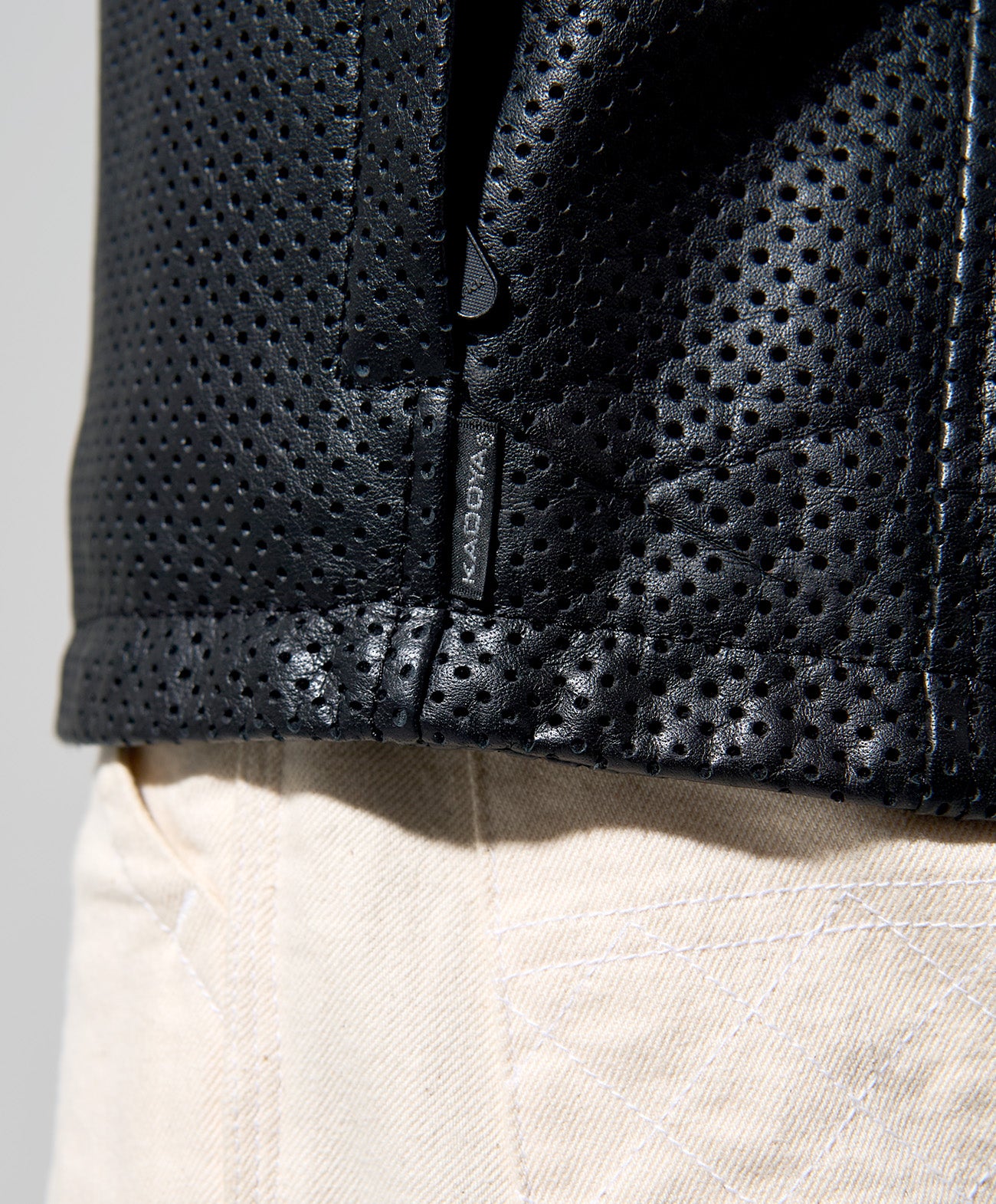 PL-LEATHER TEE / ブラック