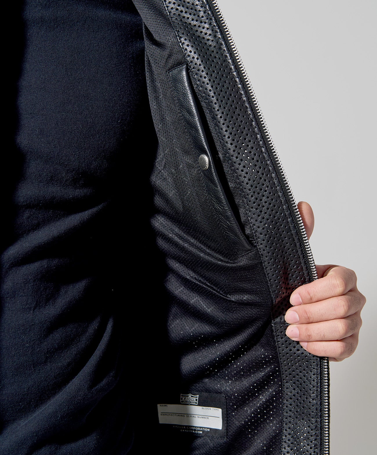 PL-LEATHER TEE / ブラック