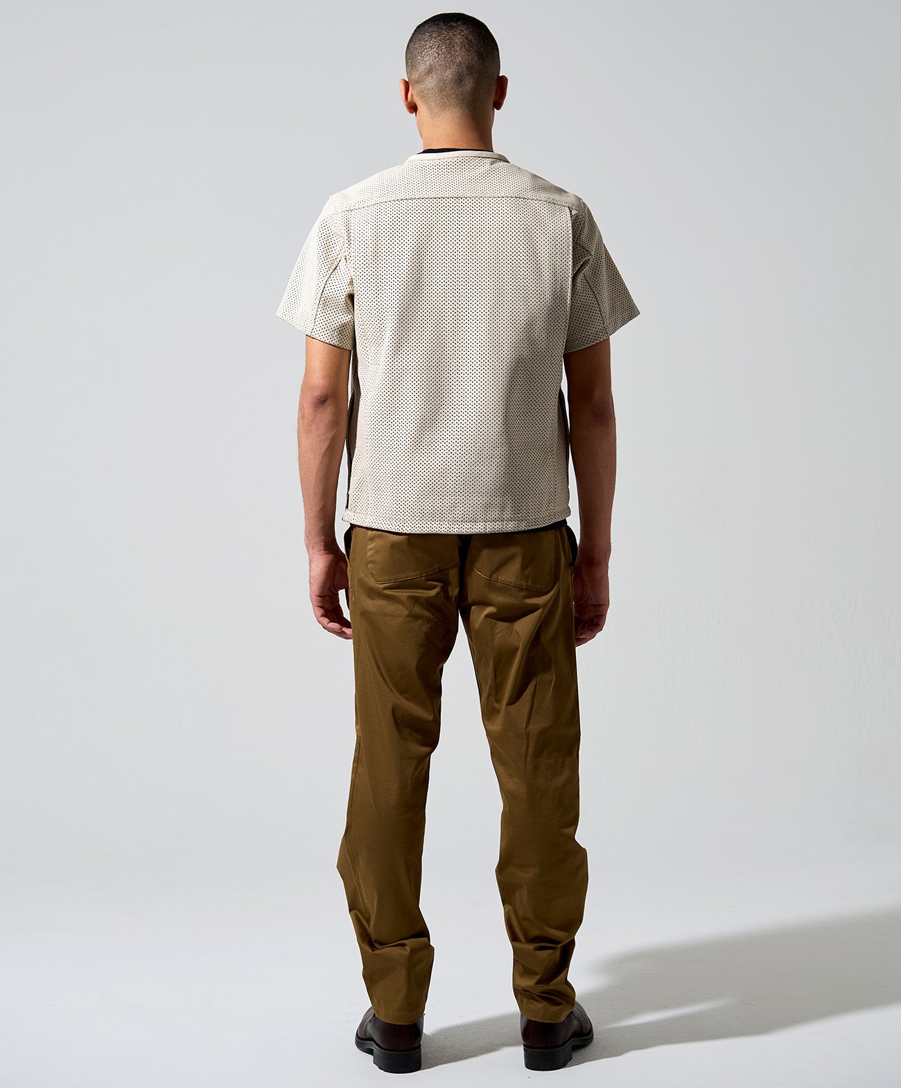 PL-LEATHER TEE / アイボリー