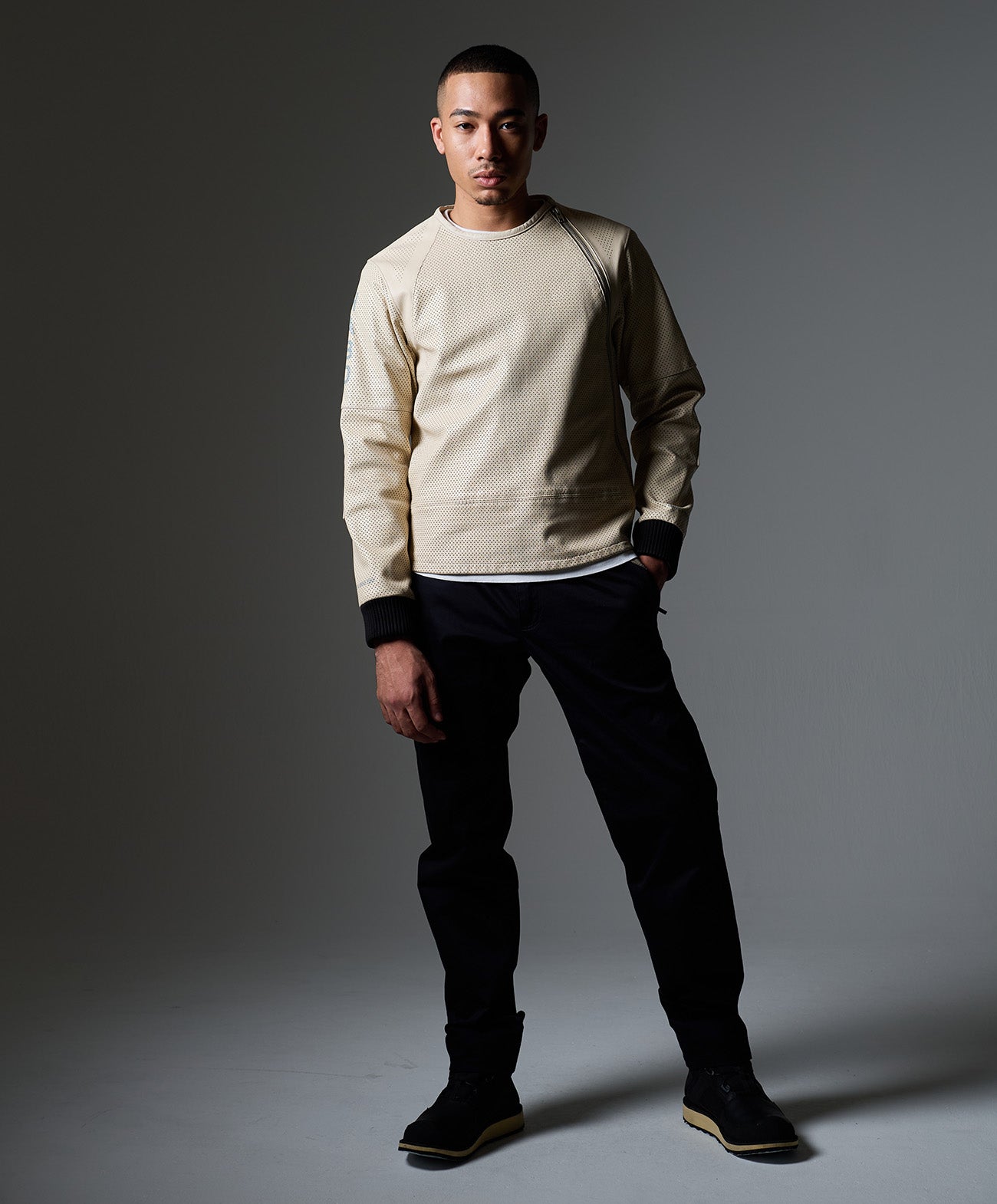 PL-PULLOVER HABD｜KADOYA公式オンラインストア｜パンチングレザー