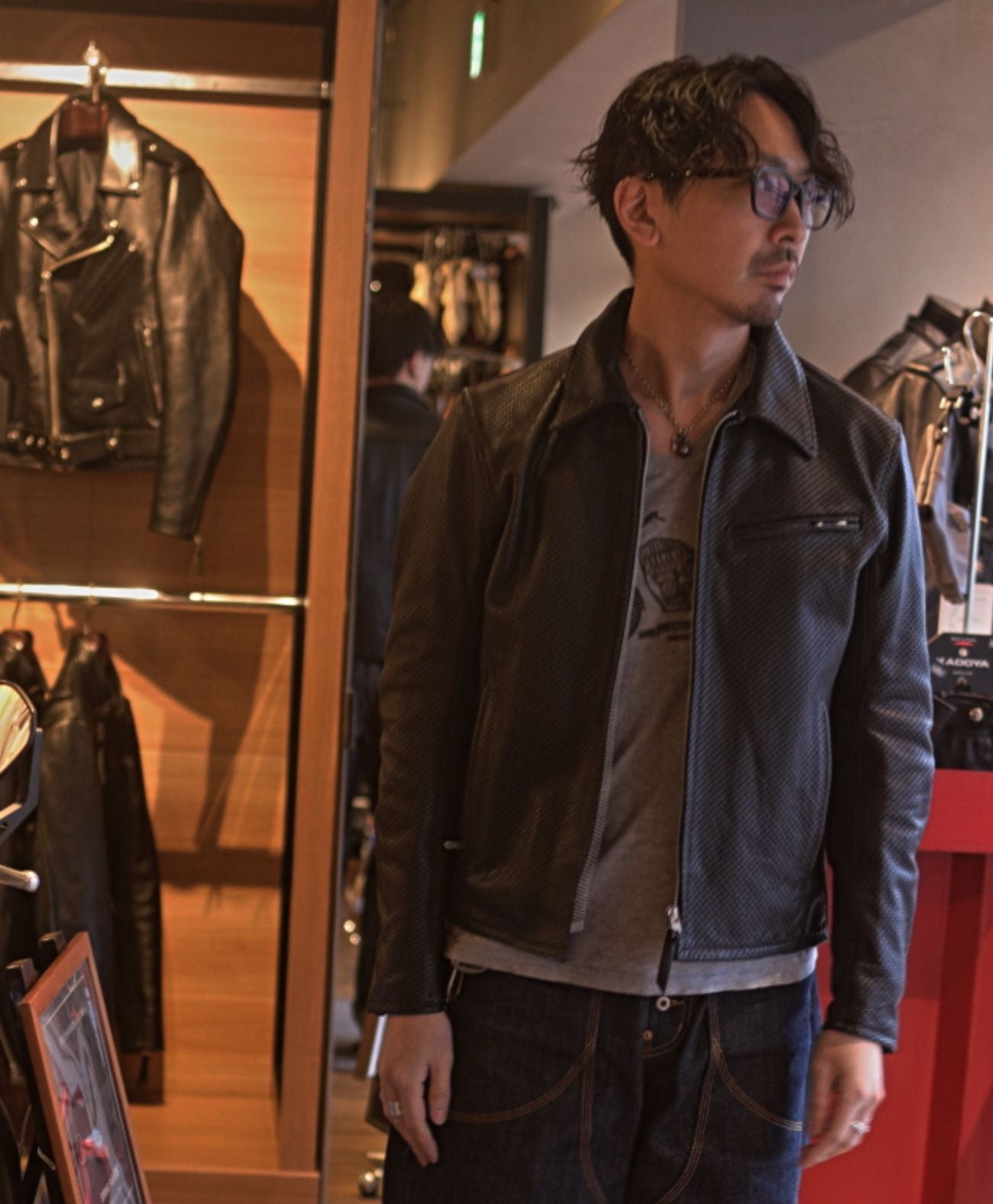 革ジャン パンチング レザージャケット|カドヤ公式オンラインショップ 革ジャン パンチング レザージャケット|カドヤ公式オンラインショップ