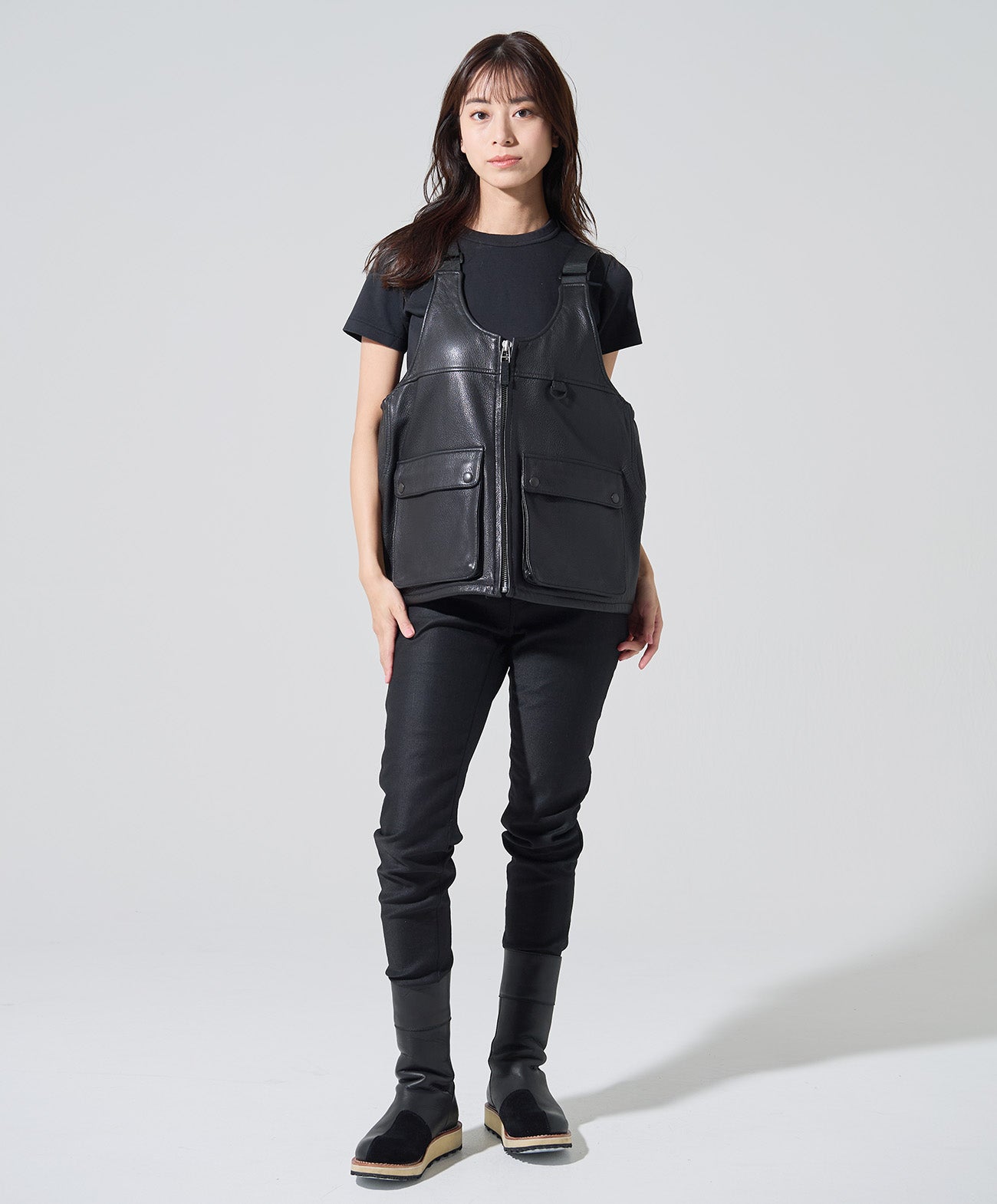 OHGA オーガ ハイウエストパンツ　VEST JACKETセット STORAGE 2WAY VEST