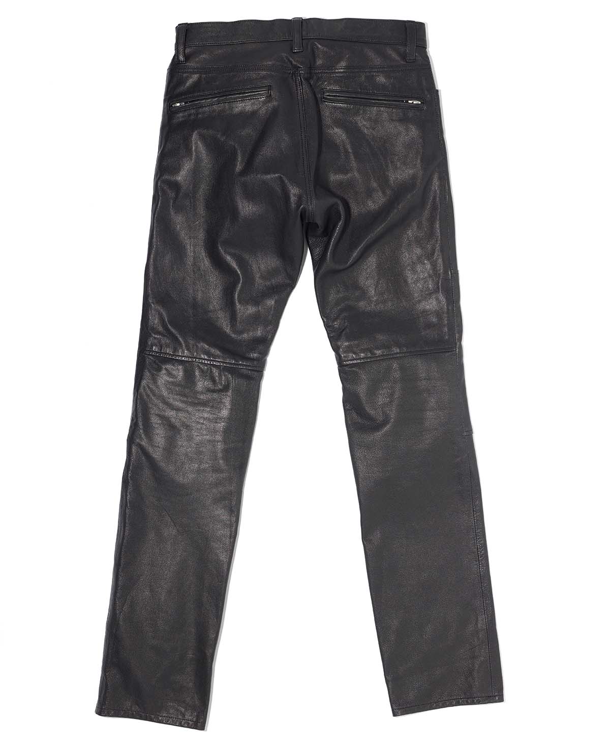 LIGHT LEATHER PANTS / BLACK