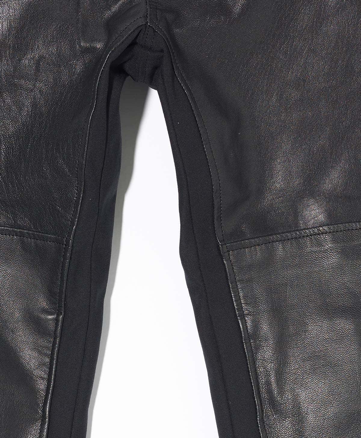 LIGHT LEATHER PANTS / Black (Women's)