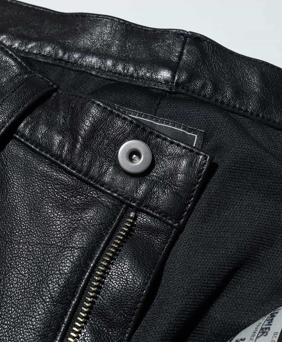 LIGHT LEATHER PANTS / BLACK