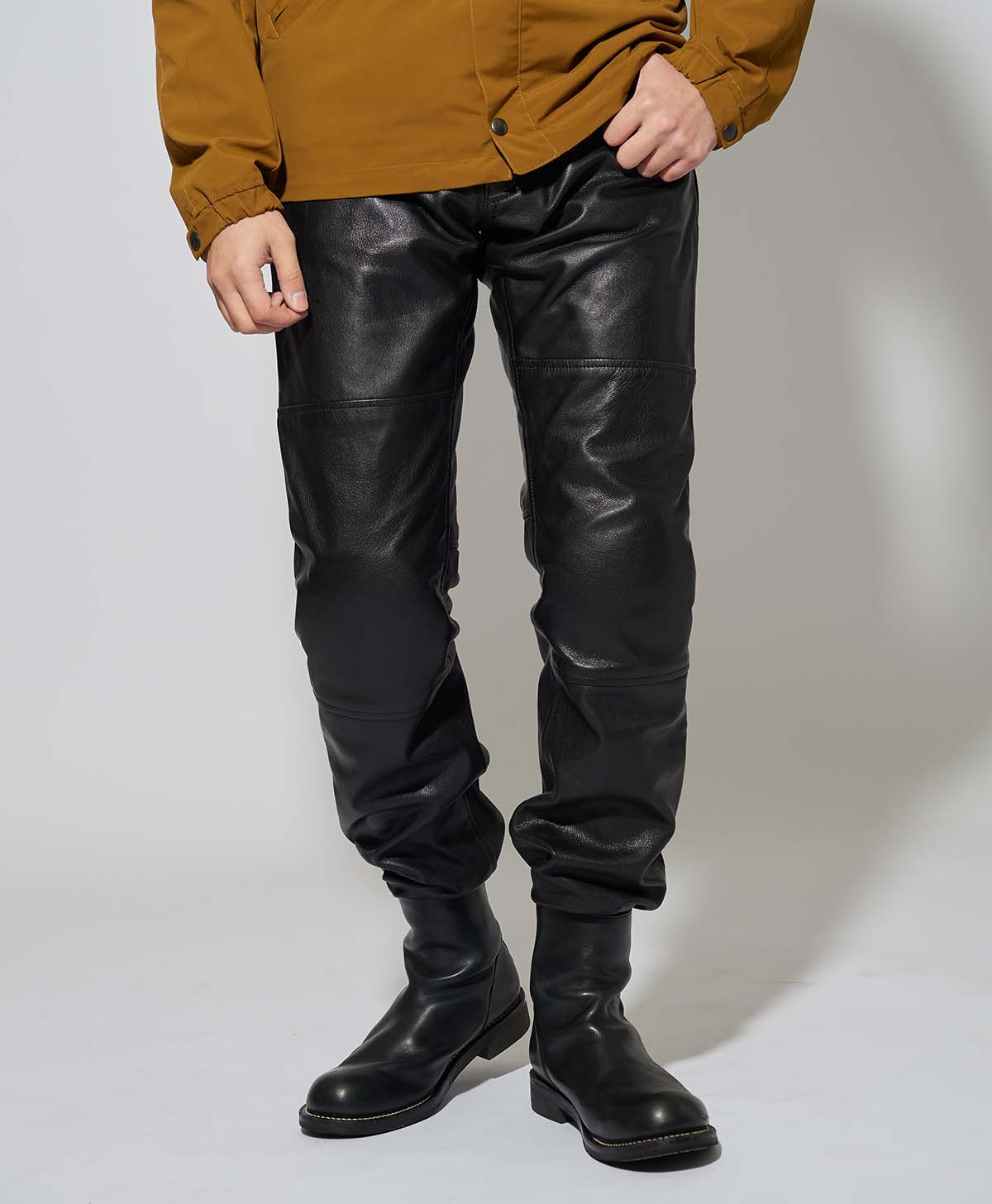 POH Dark Pattern Camo Leather PantsTIWILLTANG