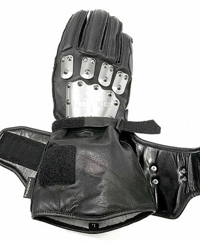 Guante de guantes de martillo / plateado / negro