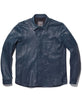 LEATHER SHIRT STD / NAVY