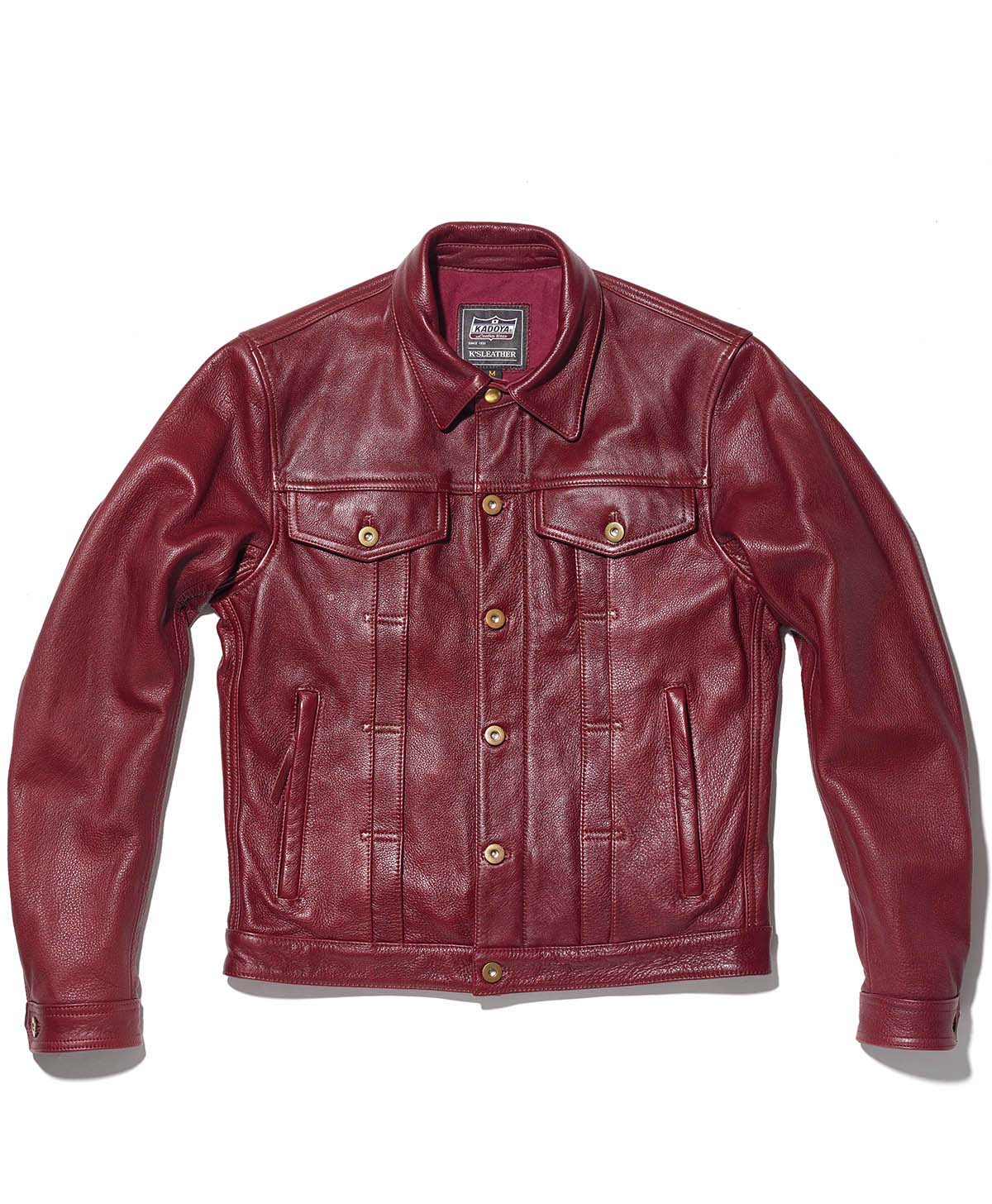 DT-LEATHER JAC / WINE