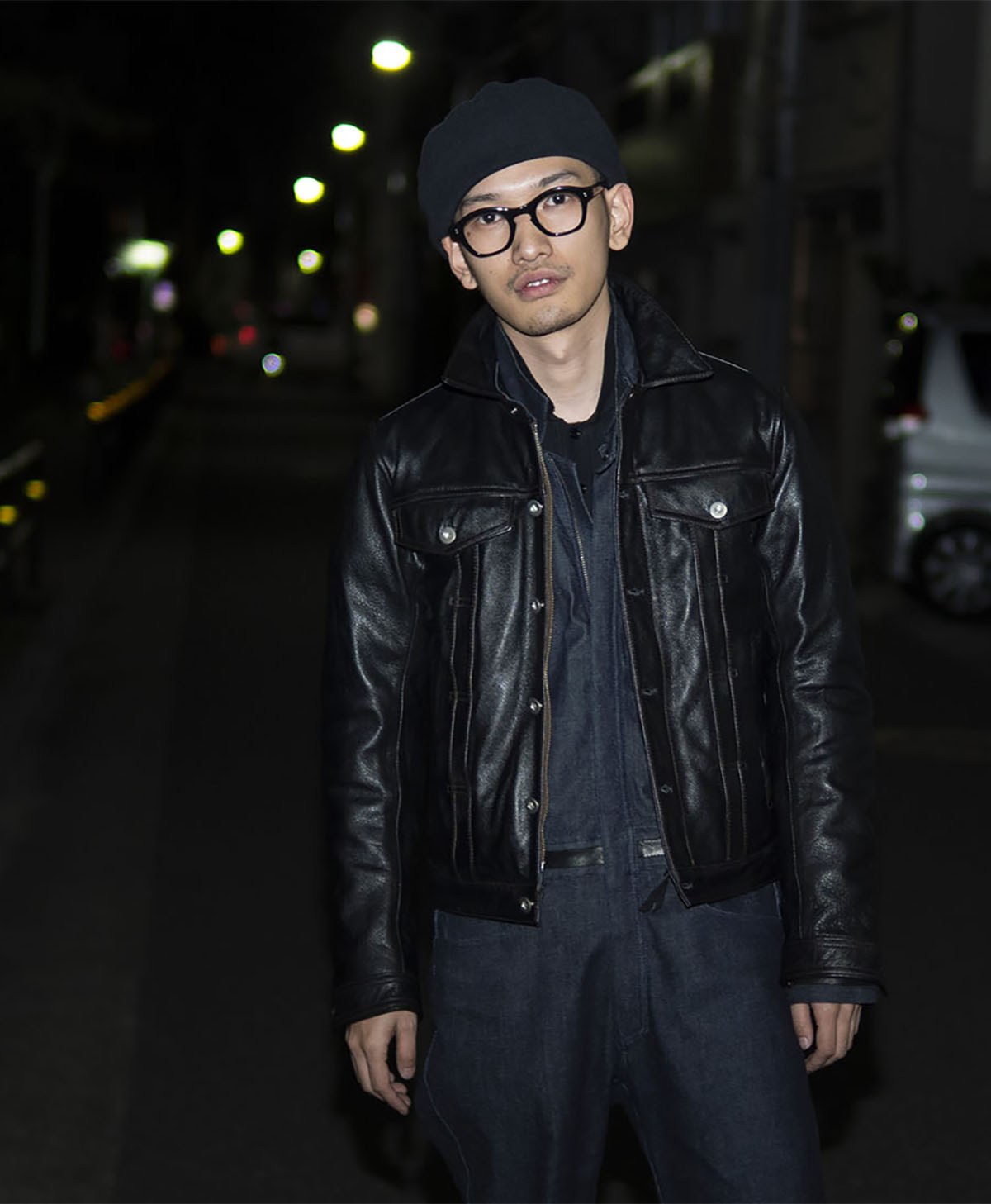 DT-LETHER JAC / Black