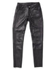 LEATHER SLIM PANTS / Black (Women's)