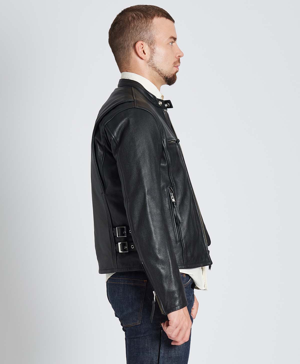 Leather jacket | Kadoya official online shop | MVS-F / Black
