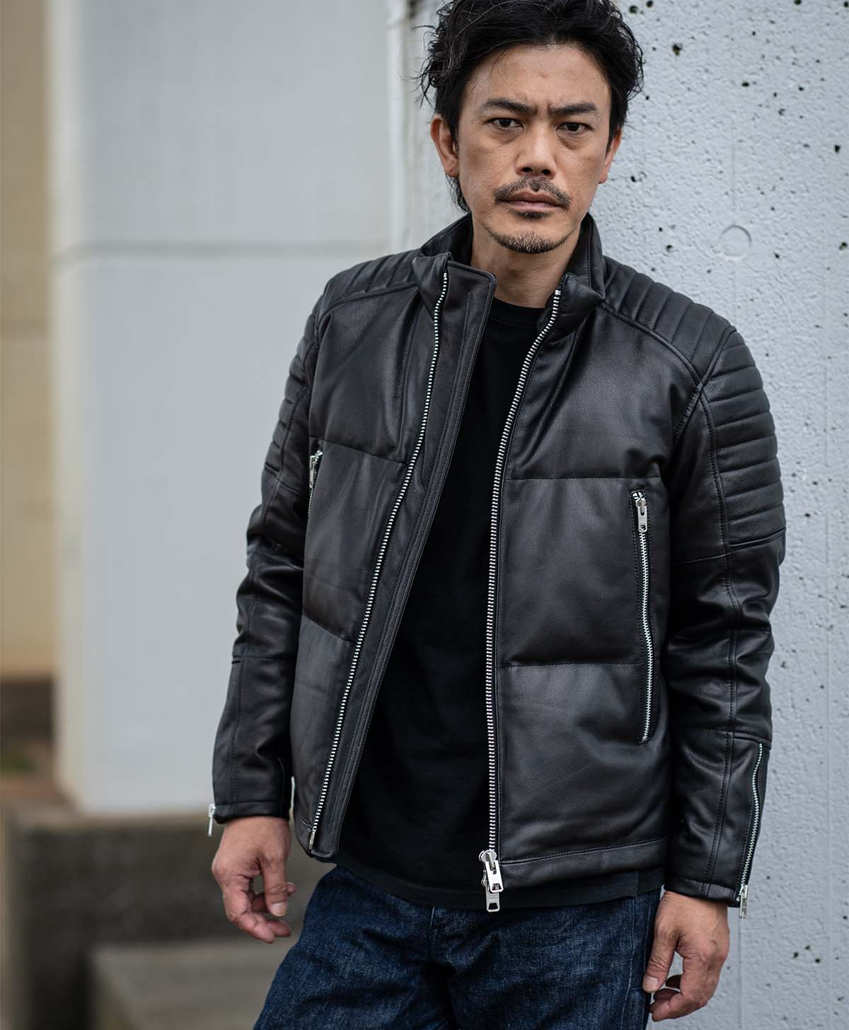 Leather jacket leather down padded | Kadoya official online shop