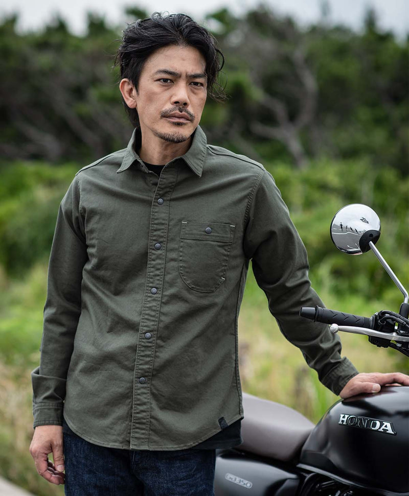 MOTO WORK SHIRT / カーキ – カドヤ公式オンラインショップ