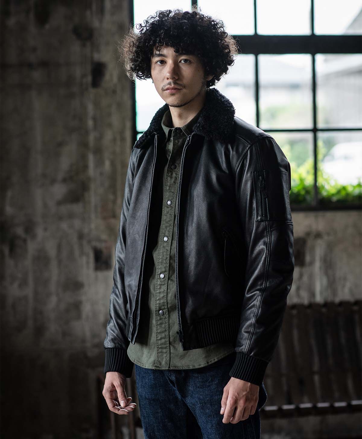 Leather jacket Leather flight jacket | Kadoya official online shop